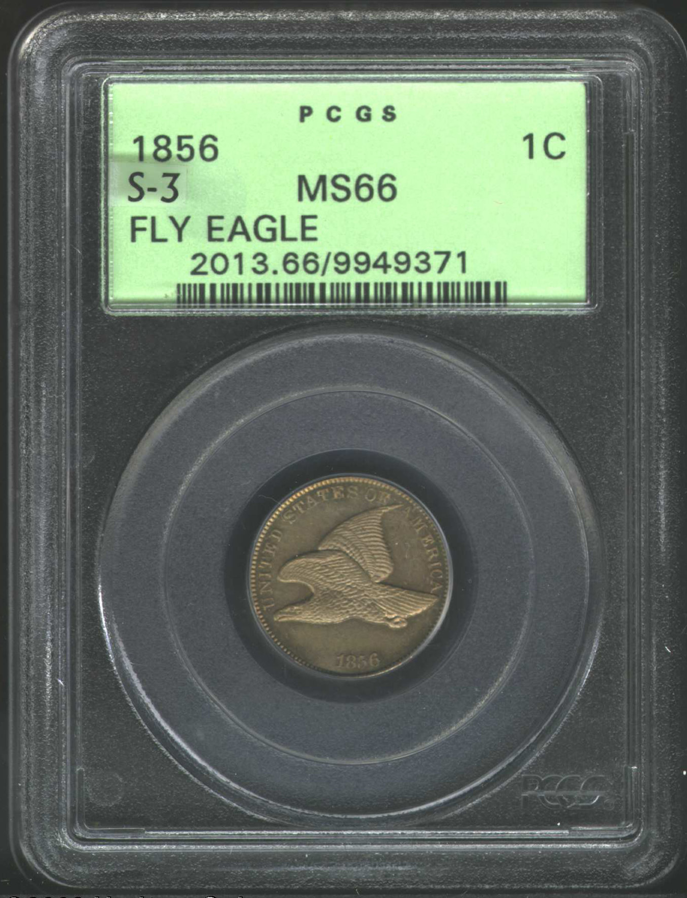 1856 Flying Eagle MS66